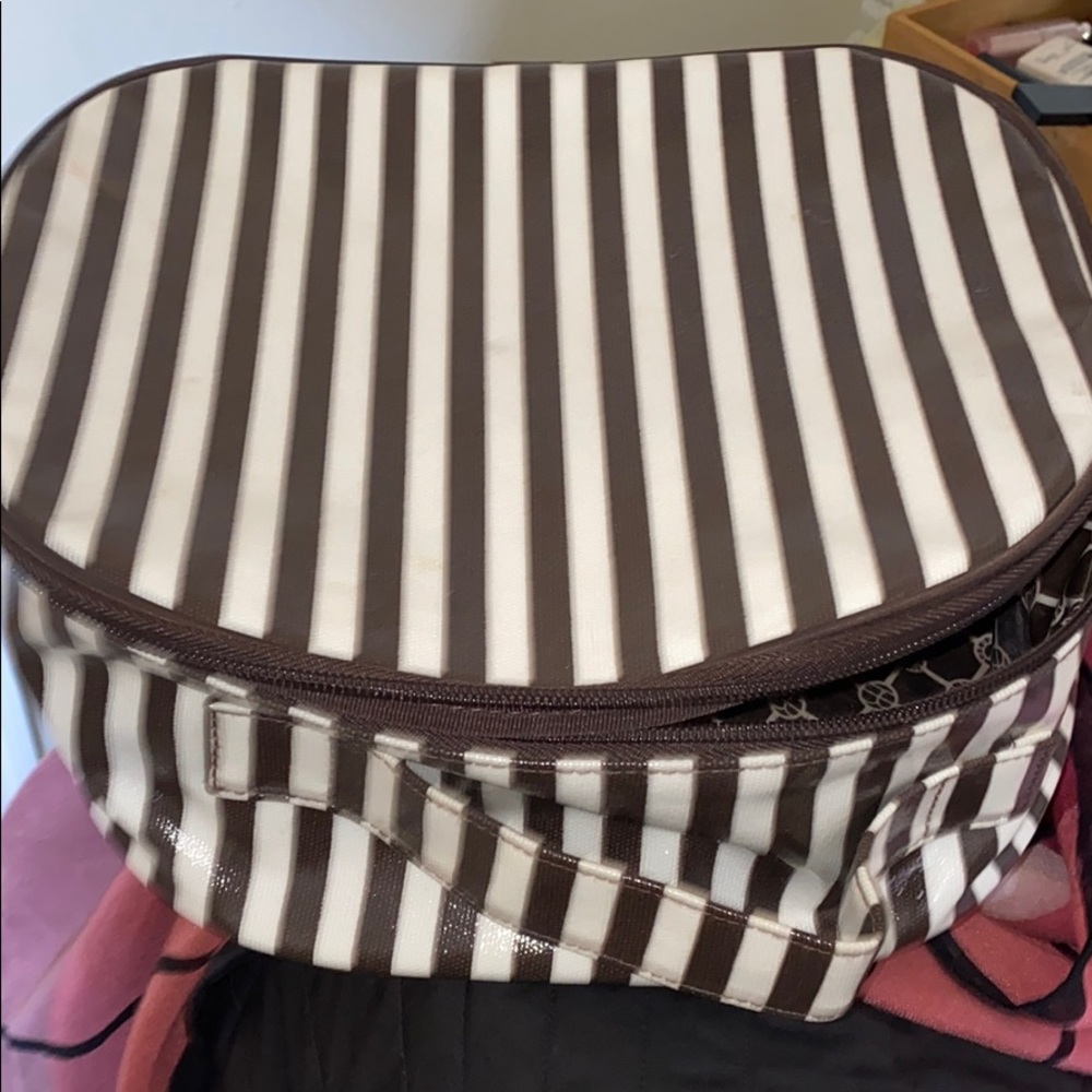 Henri Bendel Signature Stripe Makeup Bag